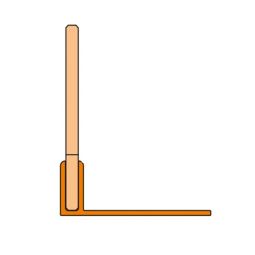 Schlüter-SHOWERPROFILE SPS 100 Gefällekeil V4A Edelstahl gebürstet geeignet für Fliesenstärken von 10-18mm, bildet optimal das Gefälle für ebenerdige Duschen aus