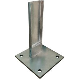 Wellker Sichtschutzzaun Stellfuß U-Profil Steckzaun Zur sicheren Montage von Steckzaunpfosten auf festen Untergründen – stabil, langlebig und montagefreundlich