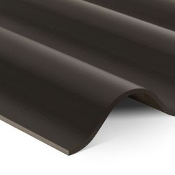 Swisspearl Sinus-Wellplatte 177/51 P5 Faserzement vorperforiert anthrazit Profil 5, 873 mm Deckbreite, Mindestneigung 7°, rostfrei, nicht brennbar, hohe Wasseraufnahmekapazität