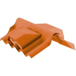 Swisspearl Entlüfterfirsthaube 177/51 P5 Faserzement 2-teilig ziegelrot Profil 5, 2-teiliger Entlüfter Welldachfirst, Schenkellänge: 350 mm, nicht brennbar, einfache Montage