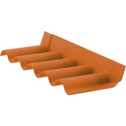 Swisspearl Maueranschlussstück 177/51 P5 Faserzement ziegelrot Profil 5, Länge: 918 mm, Schenkel: 150 mm/300 mm, Winkel: 110°, nicht brennbar, einfache Montage