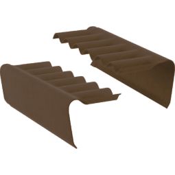 Swisspearl Wellpulthaube 177/51 P5 Faserzement dunkelbraun Profil 5, Länge: 918 mm, Schenkellänge: 300/300 mm, Winkel: 80°, nicht brennbar, rechts oder links verwendbar