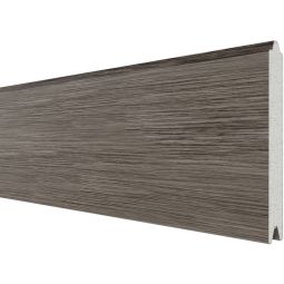 TraumGarten Sichtschutzzaun SYSTEM ALU PLUS Einzelprofil Vintage-Oak Sichtschutz Steckzaun Lamellenzaun Breite: 178 cm oder 238 cm