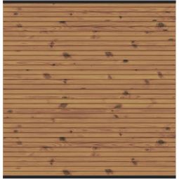 TraumGarten Sichtschutzzaun SYSTEM NEO Thermo-Holz Zaunfeld 18 Profile, formstabil & wetterfest, mit Alu-Leisten – kürzbar, in 90 oder 178 cm Breite erhältlich