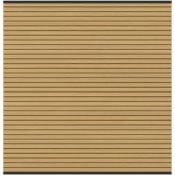 TraumGarten Sichtschutzzaun SYSTEM NEO PLATINUM Zaunset lärche WPC-Zaunfeld mit 12 ummantelten Profilen (15x2 cm), UV-beständig, kürzbar, mit Alu-Abschlussleisten