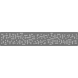 TraumGarten Sichtschutzzaun SYSTEM Dekorprofil QUATTRO Anthrazit Höhe: 15 cm oder 30 cm
