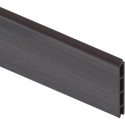 TraumGarten Sichtschutzzaun Einzelprofil SYSTEM WPC Platinum anthrazit Sichtschutz Steckzaun Lamellenzaun Maße (BxHxT): 178x15x2 cm