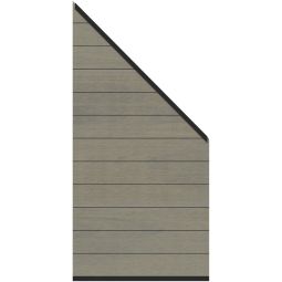 TraumGarten SYSTEM Platinum Zaun-Anschluss-Set taupe-grau Passgenauer Wandanschluss im modernen Grauton, 91 x 184 auf 94 cm