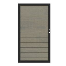 TraumGarten SYSTEM Platinum Tor Taupe Grau Modernes Gartentor im dezenten Grauton, 98 x 180 cm