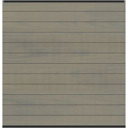 TraumGarten WPC-Sichtschutzzaun Rundum-Sorglos-Paket PLATINUM taupe-grau Leiste anthrazit Sichtschutz Steckzaun Lamellenzaun Komplettset mit 178x184 cm pflegeleichtem Zaunfeld und Aluminium-Abschlussleisten inklusive Pfosten und Montagezubehör für eine flexible Zaunplanung, beidseitig gleiches Design