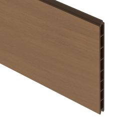 TraumGarten Sichtschutzzaun SYSTEM WPC XL Einzelprofil Mandel Sichtschutz Steckzaun Lamellenzaun Einzelprofil 30x2x178,3 cm, glatt & kürzbar – optimal für Ergänzungen, Maßfelder oder Reparaturen