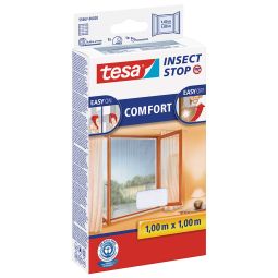 Tesa Fliegengitter Fenster Insect Stop Comfort Insektenschutz Zuverlässiger Schutz vor Insekten ohne Bohren, verschiedene Größen und Farben