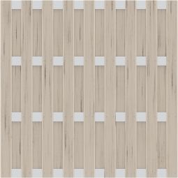 TraumGarten Sichtschutzzaun JUMBO WPC Alu-Design Sand Sichtschutz Lamellenzaun Streichfreier Sichtschutz, waagerecht und senkrecht montierbar, verschiedene Größen