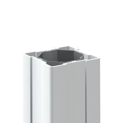 TraumGarten Sichtschutzzaun LONGLIFE Pfosten Weiß passend für die Serien RIVA, ROMO, CLEO, CARA und CARA XL