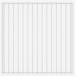 TraumGarten Sichtschutzzaun LONGLIFE RIVA Weiß Sichtschutz Lamellenzaun hochwertiger Fenster-Kunststoff, wetterbeständig, verschiedene Größen