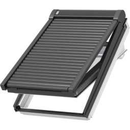 NEU: VELUX Elektro-Rollladen SML 0000K Aluminium Dunkelgrau Mit starkem Hitze- und Sichtschutz, hoher Verdunkelung, robuster Bauweise und komfortabler Steuerung, geeignet für Velux Fenster ab Baujahr 2000