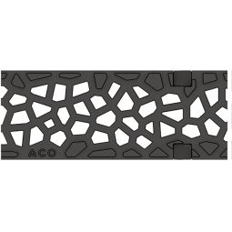 ACO Drain Multiline Seal in Designrost Voronoi V100 passend zu Multiline und XtraDrain Rinnen, Länge 500 mm