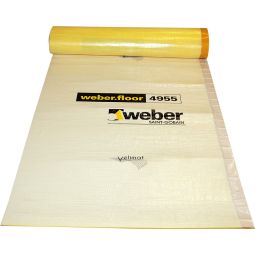 weber Trittschalldämmung weber.floor 4955 Trittschall- und Trennlagenbahn Schallschutz Folie Rollenmaße: 30x1 Meter