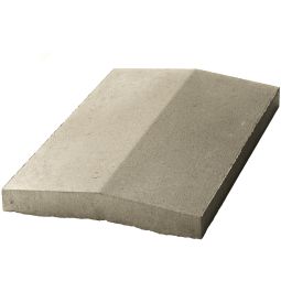 WESERWABEN Mauerabdeckung Satteldach Naturgrau verschiedene Breiten, Länge: 49cm