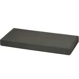 WESERWABEN Gartenmauer Trend-Line Mauerabdeckung Abdeckplatte Anthrazit, glatt Mauerabdeckstein für Weserwaben Mauersysteme, 38x19x4 cm