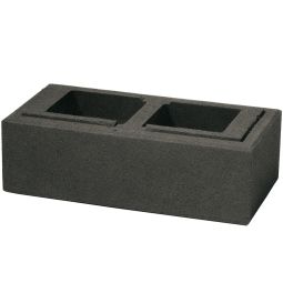 WESERWABEN Gartenmauer Trend-Line Mauerstein Anthrazit, glatt Höhe 12,5 cm, Halb-oder Normalstein wählbar