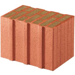 Wienerberger Poroton Planziegel T7 Ziegelstein Mineralwolle Für KfW-Effizienzhäuser ohne zusätzliche Wärmedämmung, verschiedene Wandstärken, mineralwollgefüllt