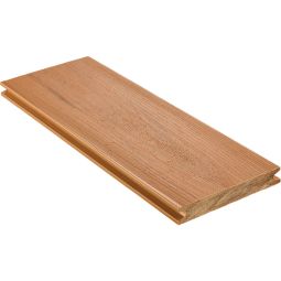 NATURinFORM WPC-Terrassendiele 21x140 mm Piazza Mondo eichenbraun massiv Widerstandsfähige WPC-Terrassendiele mit 360°-Ummantelung, UV- und fleckenbeständig, rutschhemmend und pflegeleicht