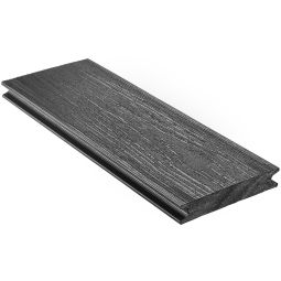 NATURinFORM WPC-Terrassendiele 25x140 mm Piazza Pro Ebenholz massiv Extrem widerstandsfähige WPC-Terrassendiele mit 360°-Ummantelung, rutschhemmender Oberfläche und hoher UV- und Kratzfestigkeit
