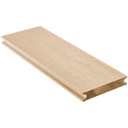NATURinFORM WPC-Terrassendiele 25x140 mm Piazza Pro elfenbein massiv Extrem widerstandsfähige WPC-Terrassendiele mit 360°-Ummantelung, rutschhemmender Oberfläche und hoher UV- und Kratzfestigkeit