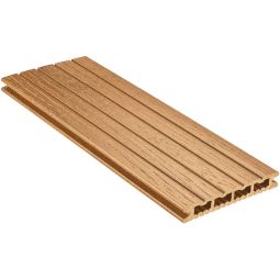 NATURinFORM WPC-Terrassendiele 21x140 mm DIE KOMPAKTE plus Wabenprofildiele eichenbraun Leichte Terrassendiele, beidseitig nutzbarer Oberfläche mit natürlicher Holzoptik