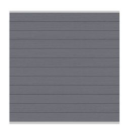 TraumGarten WPC-Sichtschutzzaun Rundum-Sorglos-Paket CLASSIC Anthrazit/Silber Sichtschutz Steckzaun Lamellenzaun Individualisieren Sie Ihren Sichtschutz mit unserem Konfigurator – inklusive Pfosten, Abschlussleisten & Befestigungsmaterialien