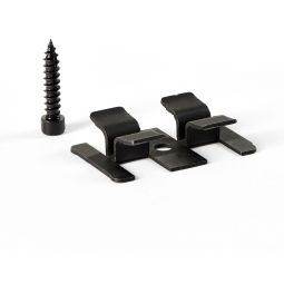 NATURinFORM Fassadenklammerset Edelstahhklammern und Schrauben, schwarz