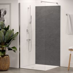 Winwall Duschrückwand Aluverbund Struktur anthrazit einzeln oder als Set, verschiedene Größen wählbar