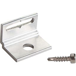 NATURinFORM Befestigungswinkel für WPC-Terrassendielen Alu-Unterkonstuktion Aluminium mit Langloch