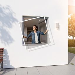 Windhager Insektenschutz Rahmen Fenster Weiß 3