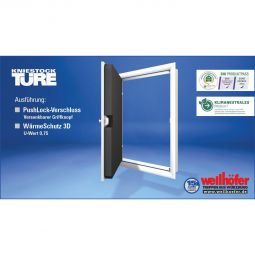 Wellhöfer Kniestocktüre mit PushLock-Verschluss 3