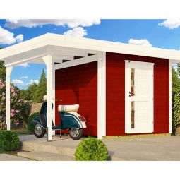 weka Designhaus 172 schwedenrot Gartenhütte 3