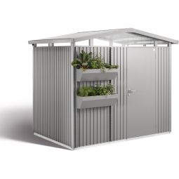 Biohort Gerätehaus Panorama quarzgrau-metallic Geräteschuppen 13