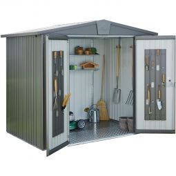 Biohort Gerätehaus Europa quarzgrau-metallic Geräteschuppen 11
