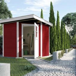 weka Gerätehaus 229 schwedenrot Geräteschuppen 3