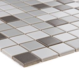 Wellker Keramikmosaik Grau Mix 33x33 3