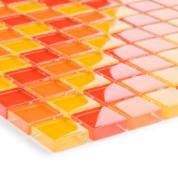 Wellker Glasmosaik Rot Orange Gelb 3