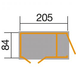 weka Gartenschrank Multibox 367 Naturbelassen 4