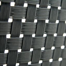 Sichtschutzstreifen Doppelstabzaun Rattan Anthrazit 5