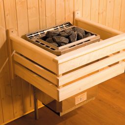 weka Design-Saunahaus Cubilis mit Elementsauna 6