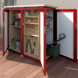 weka Gartenschrank Garten[Q] TERAS Schwedenrot 3