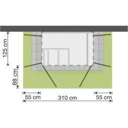 weka Gartenschrank Garten[Q] Kompakt Schwedenrot 4