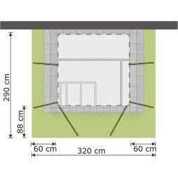 weka Gartenschrank Garten[Q] Multi Schwedenrot 4