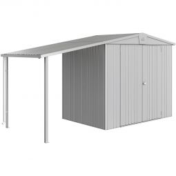 Biohort Seitendach Gerätehaus Europa silber-metallic 3