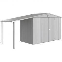 Biohort Seitendach Gerätehaus Europa silber-metallic 4